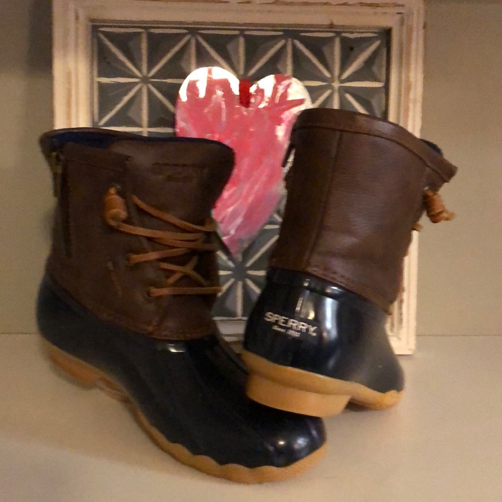Leather Sperry Boots